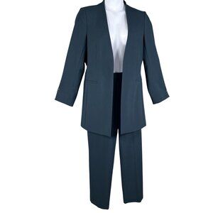 Calvin Klein Highline Womens Dark Teal Open Blazer 14 Dress Pants 16 Set Preppy